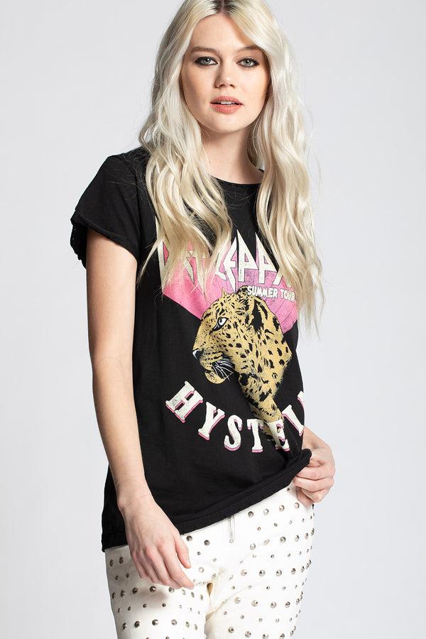 recycled karma Def Leppard Hysteria Summer Tour Graphic Tee