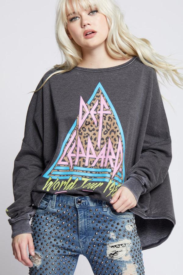 Recycled Karma Def Leppard Hysteria Vintage One Size Sweatshirt