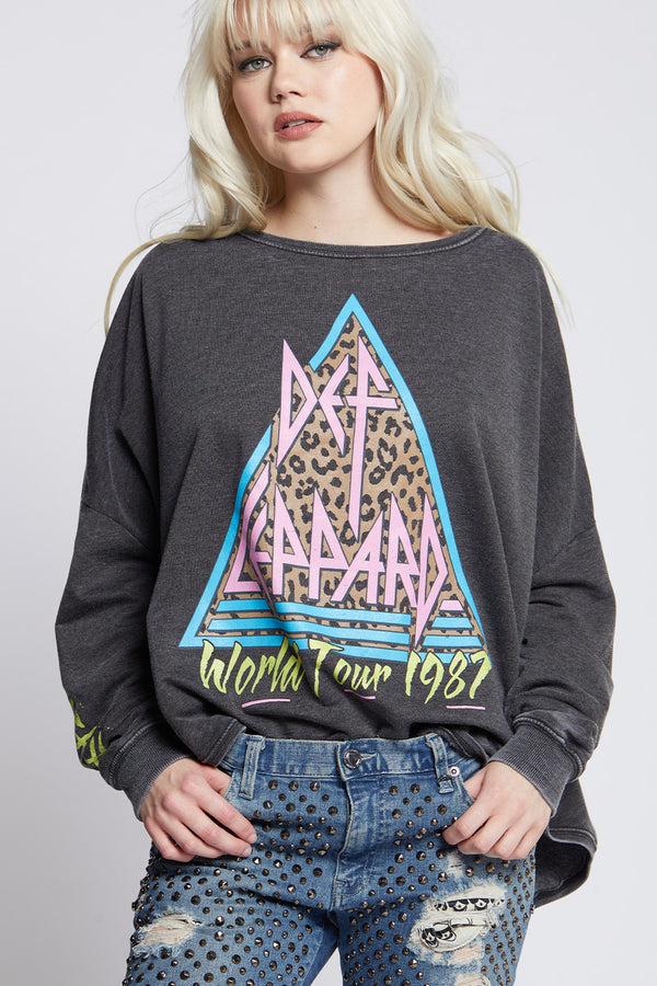 recycled karma Def Leppard Hysteria Vintage One Size Sweatshirt