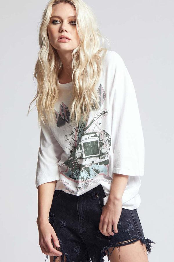 Recycled Karma Def Leppard On Through The Night Truck Tee