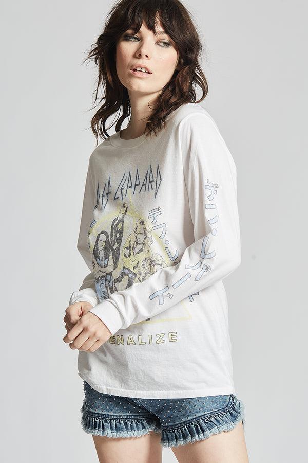 Recycled Karma Def Leppard Tokyo Adrenalize Tour Long Sleeve Tee