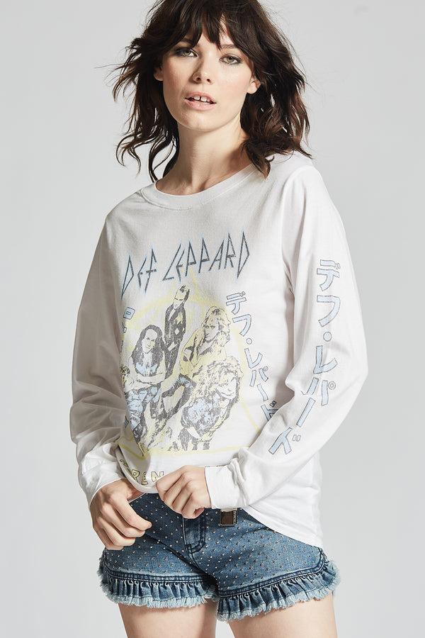 Recycled Karma Def Leppard Tokyo Adrenalize Tour Long Sleeve Tee