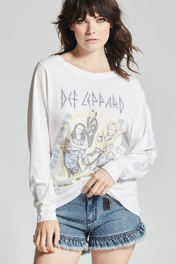 Recycled Karma Def Leppard Tokyo Adrenalize Tour Long Sleeve Tee
