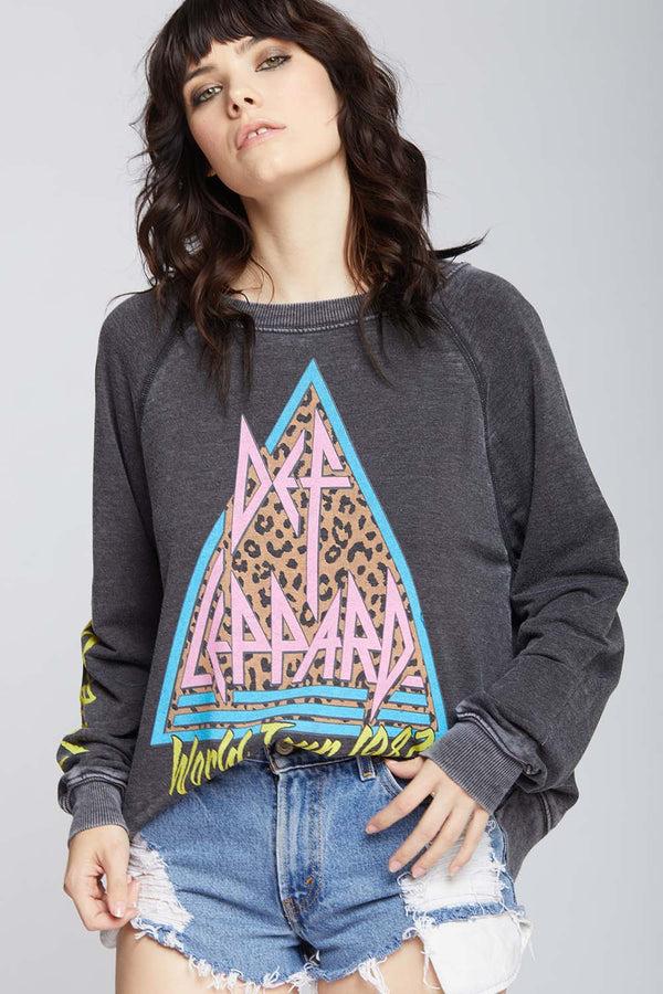 Recycled Karma Def Leppard World Tour 1987 Oversized Band Sweatshirt