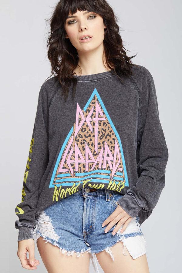 recycled karma Def Leppard World Tour 1987 Oversized Band Sweatshirt