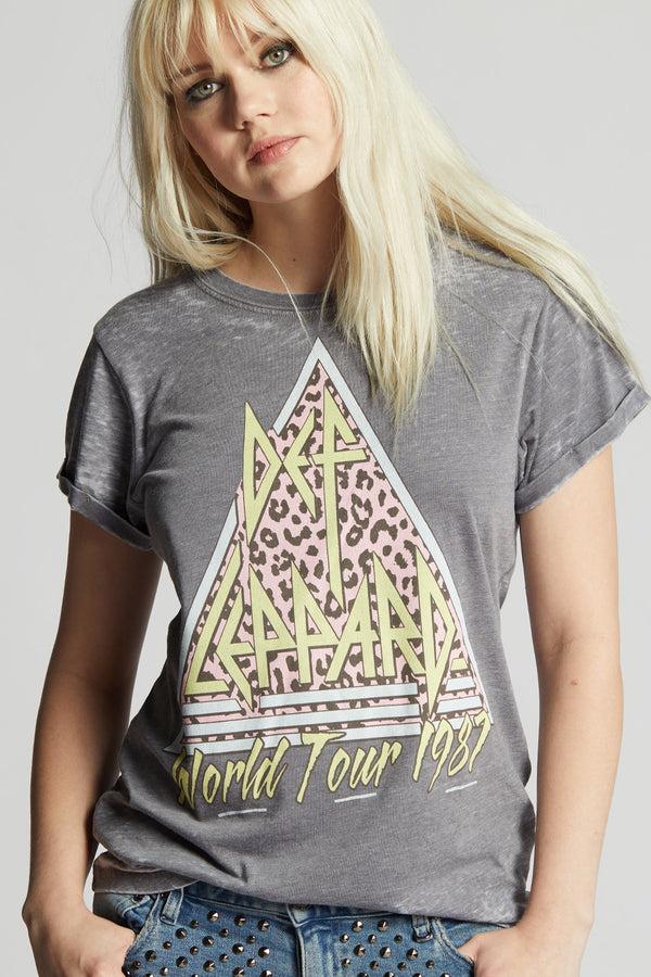 Recycled Karma Def Leppard World Tour 1987 Vintage Graphic Tee
