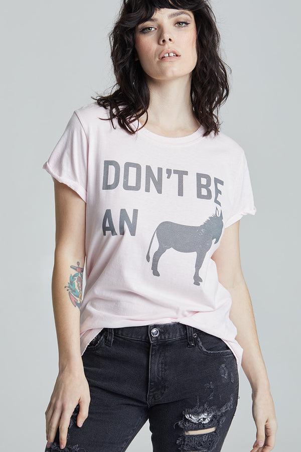 Recycled Karma Don't Be An Ass Petal Pink Graphic Tee