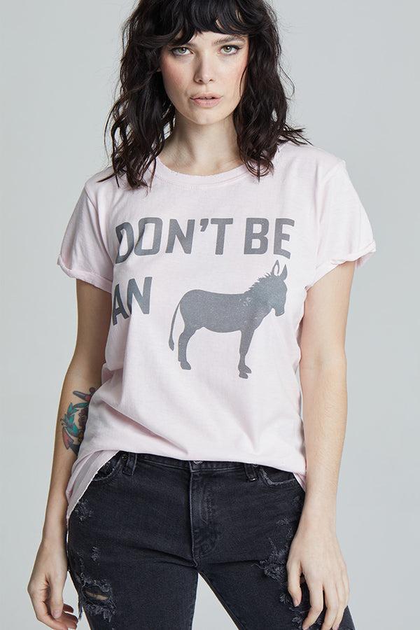 Recycled Karma Don't Be An Ass Petal Pink Graphic Tee