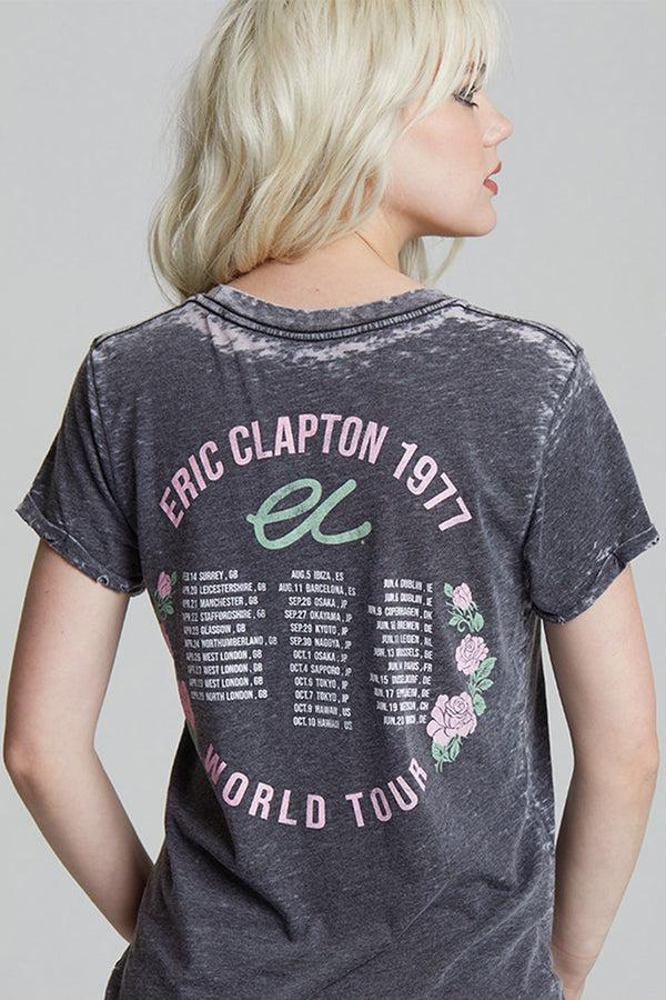 Recycled Karma Eric Clapton 1977 World Tour Vintage Graphic Tee