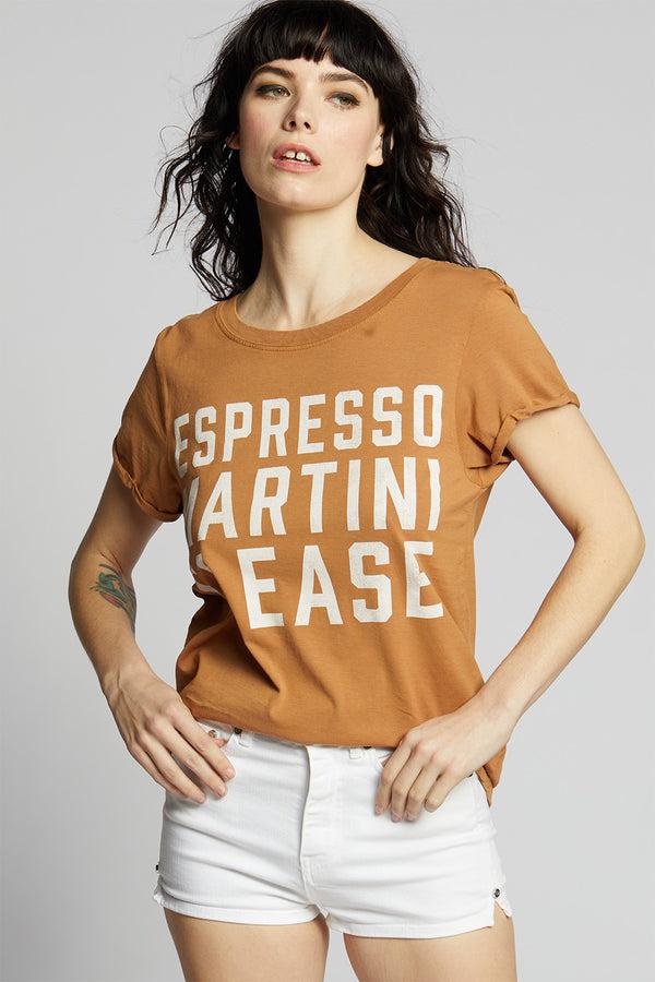 Recycled Karma Espresso Martini Please Fitted Statement Tee