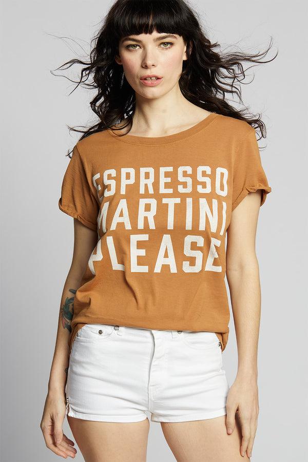 recycled karma Espresso Martini Please Fitted Statement Tee