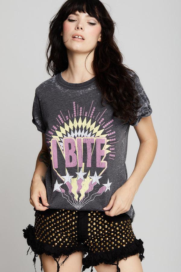 Recycled Karma I Bite Star Motif Retro-Style Graphic Tee