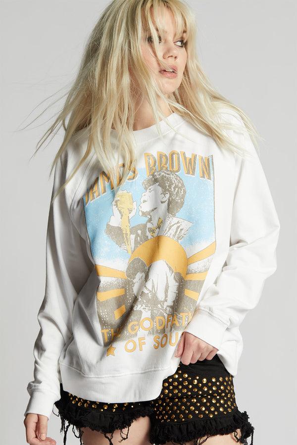 Recycled Karma James Brown The Godfather Of Soul Sweatshirt