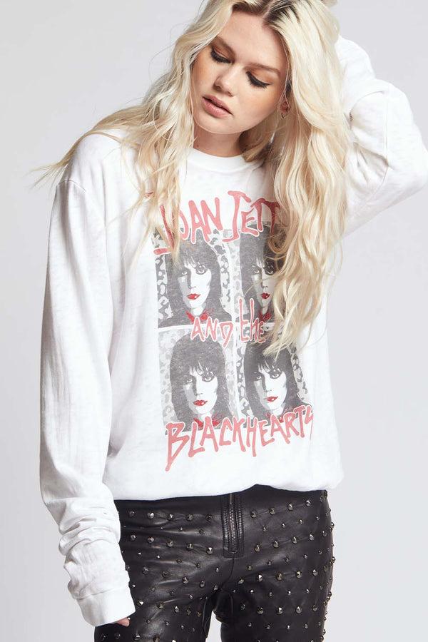 Recycled Karma Joan Jett And The Blackhearts Fitted Sweatshirt