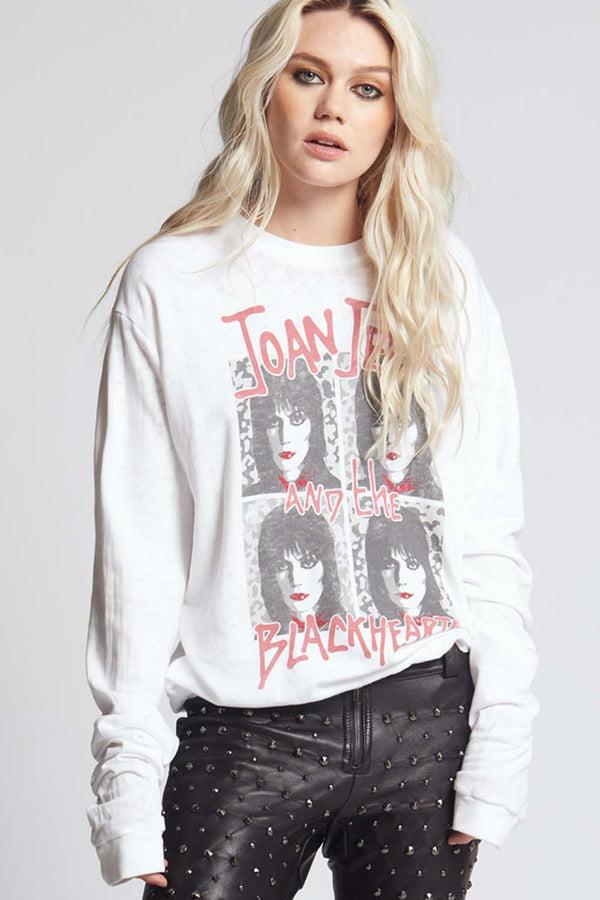Recycled Karma Joan Jett And The Blackhearts Fitted Sweatshirt