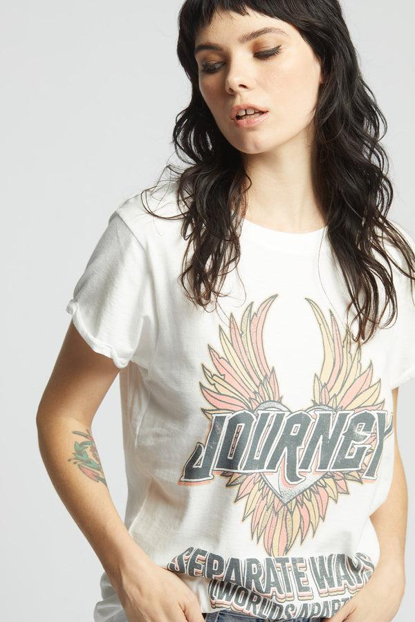 Recycled Karma Journey Separate Ways White Graphic Tee