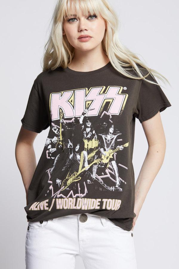 Recycled Karma KISS Alive Worldwide Tour Vintage Graphic Tee