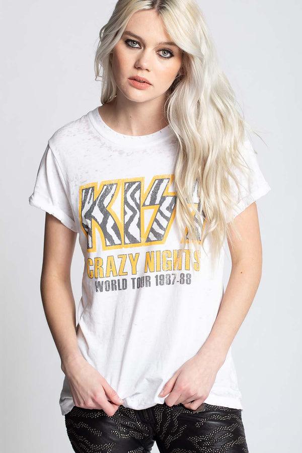 Recycled Karma KISS Crazy Nights World Tour Vintage Concert Tee