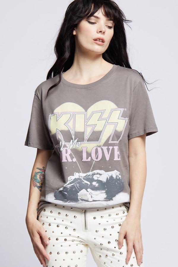 Recycled Karma KISS Dr. Love Vintage Graphic Boyfriend Tee