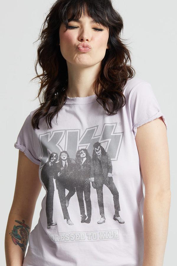 Recycled Karma KISS Dressed To Kill Album Vintage Band Tee