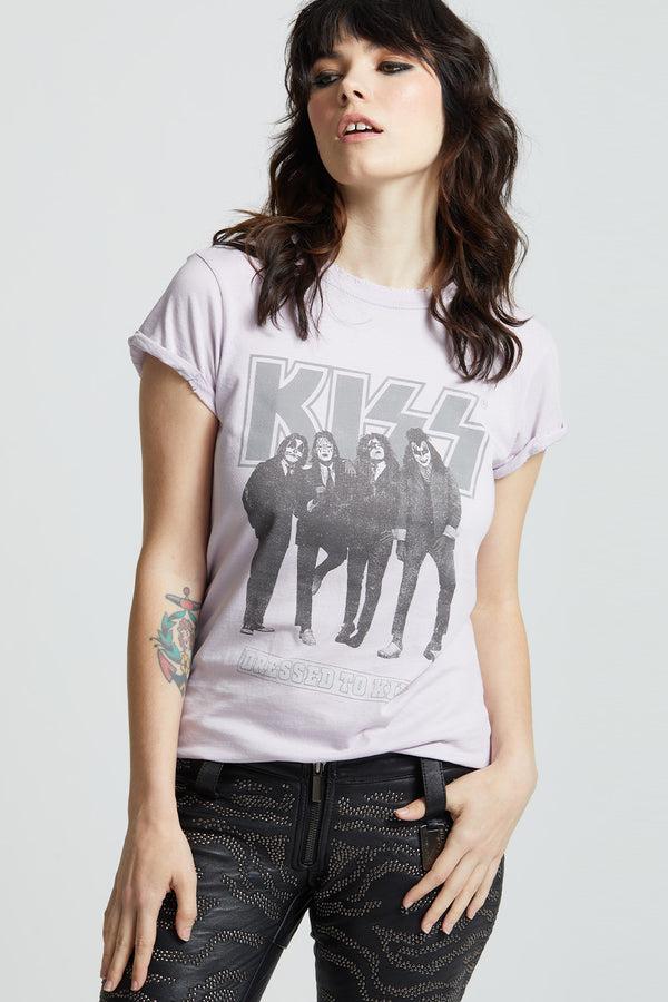Recycled Karma KISS Dressed To Kill Album Vintage Band Tee