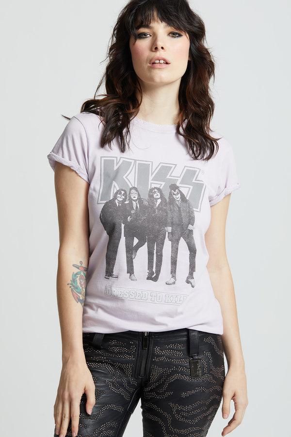 Recycled Karma KISS Dressed To Kill Album Vintage Band Tee