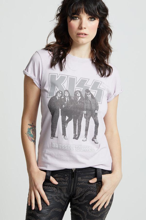 recycled karma KISS Dressed To Kill Album Vintage Band Tee