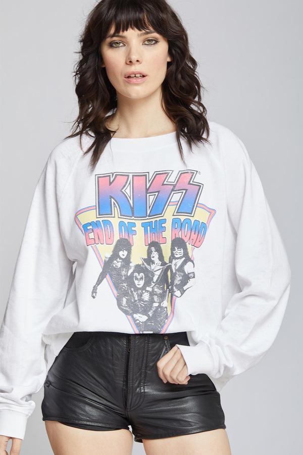 Recycled Karma KISS End Of The Road Tour Oversized Sweatshirt