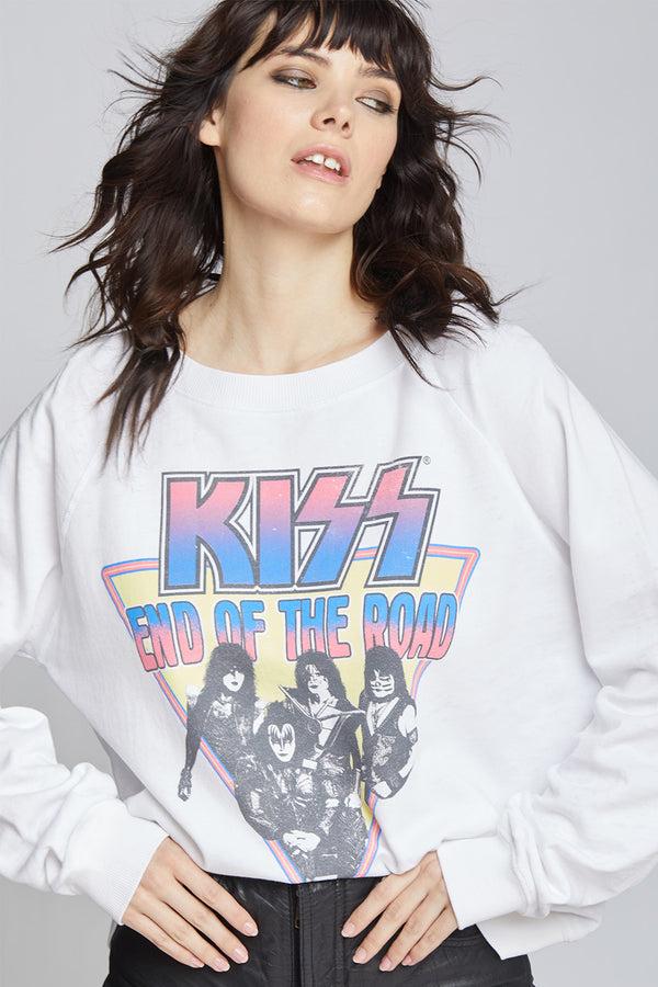 Recycled Karma KISS End Of The Road Tour Oversized Sweatshirt