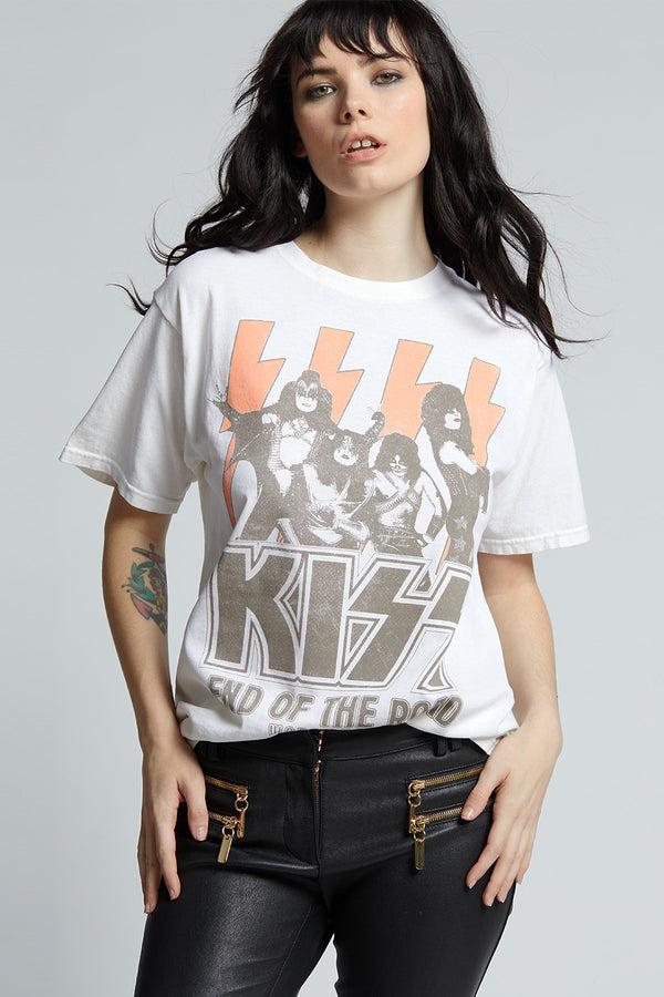 recycled karma KISS End Of The Road Tour Unisex Concert Tee