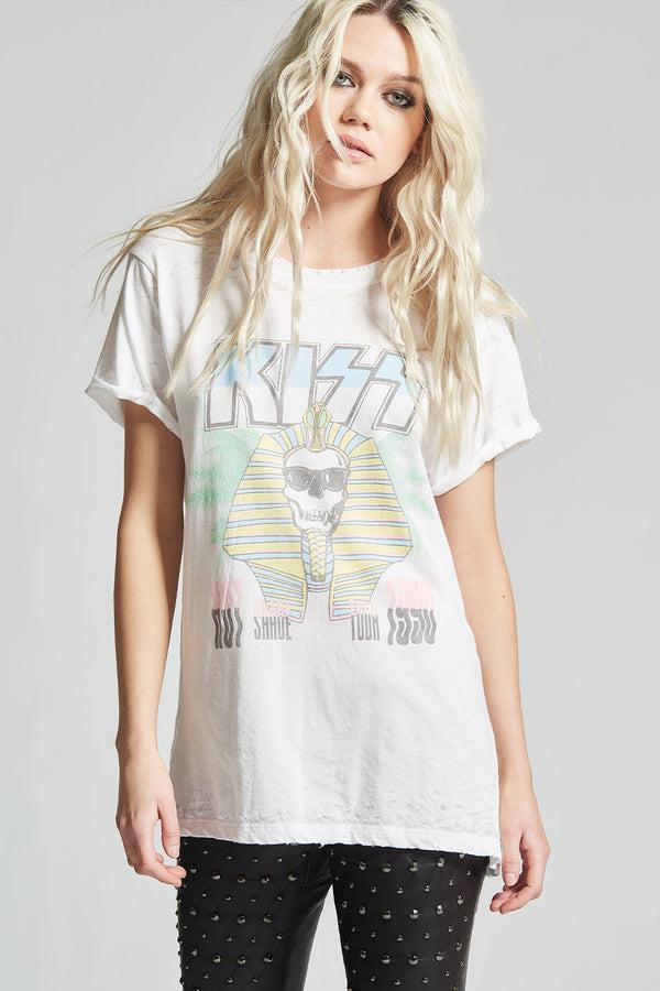 Recycled Karma KISS Hot In The Shade 1990 Fitted Vintage Tour Tee