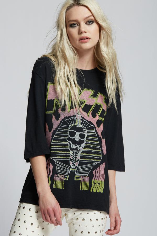 recycled karma KISS Hot In The Shade 1990 Vintage Graphic 3/4 Sleeve Tee