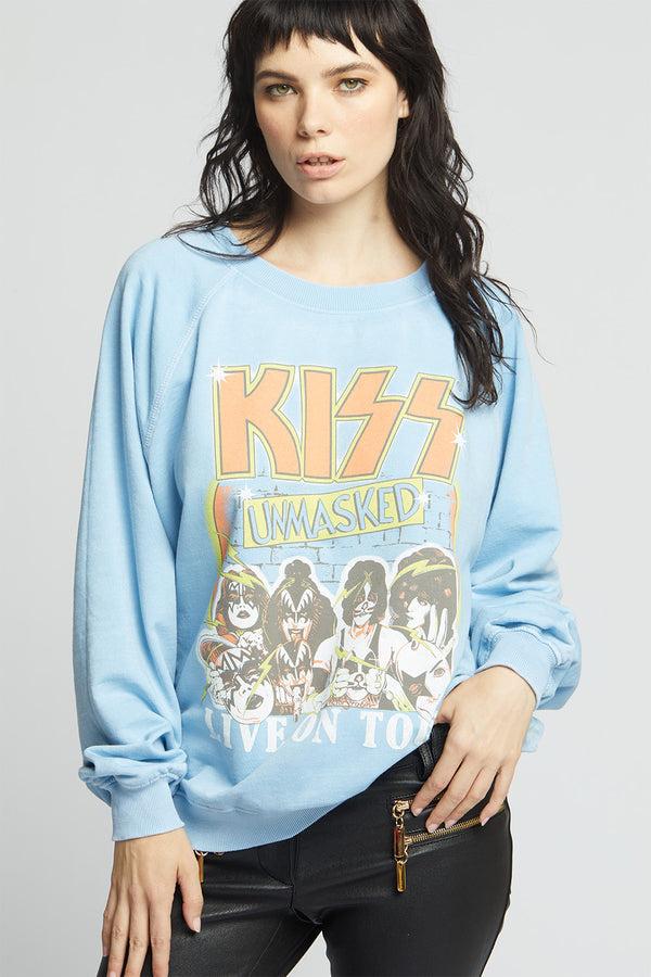 recycled karma KISS Unmasked Tour Vintage Oversized Sweatshirt