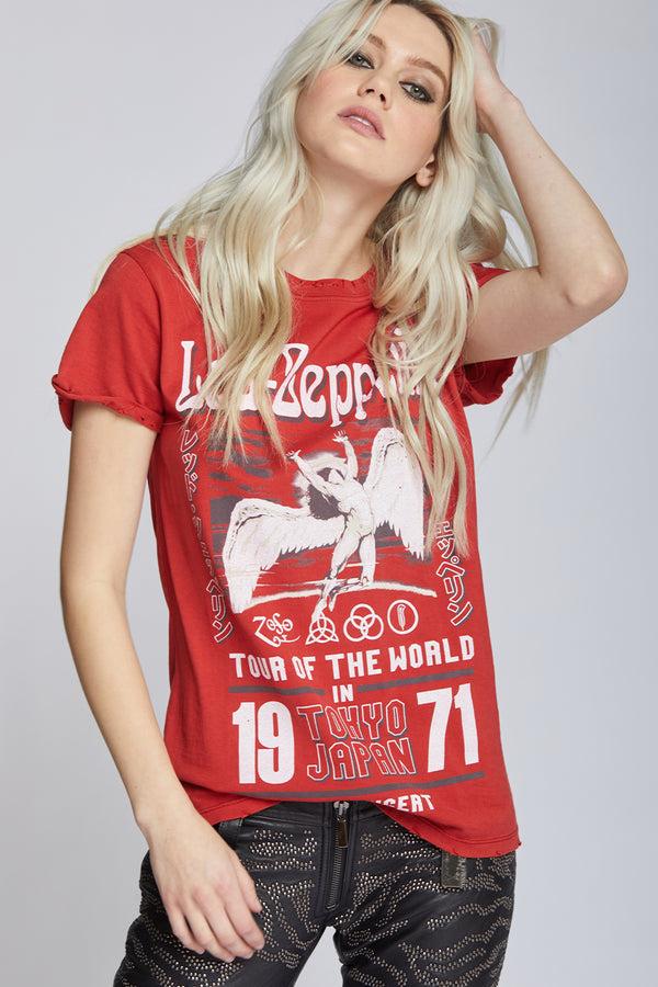 Recycled Karma Led Zeppelin 1971 Tokyo Concert Vintage Graphic Tee