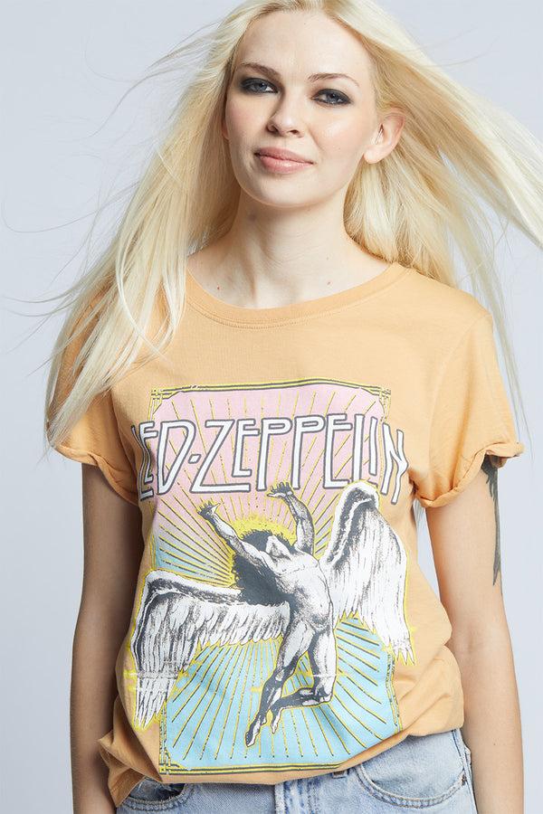 Recycled Karma Led Zeppelin Icarus Logo Vintage Inspired Graphic Tee