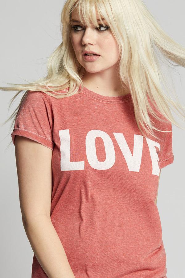 Recycled Karma Love Fitted Chili Pepper Graphic Tee