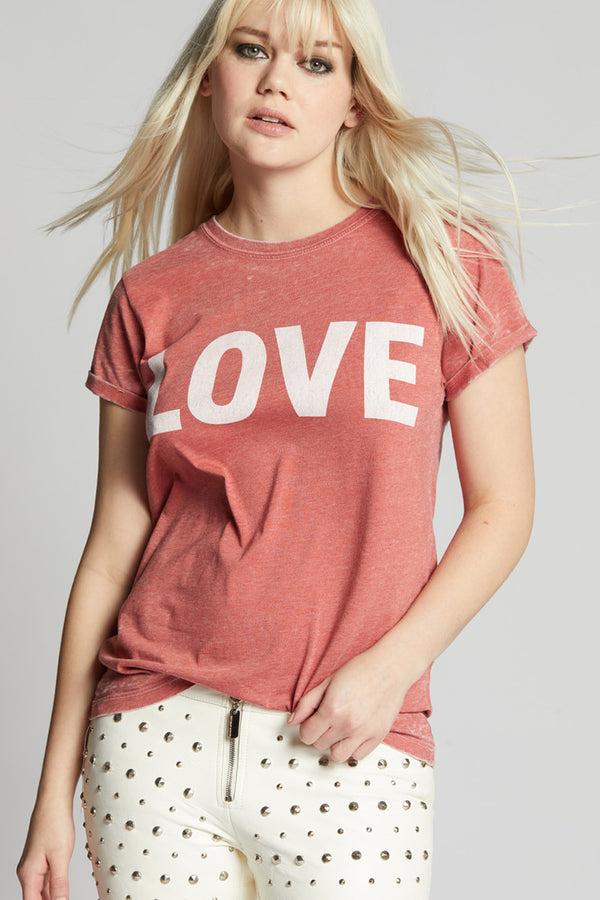 Recycled Karma Love Fitted Chili Pepper Graphic Tee