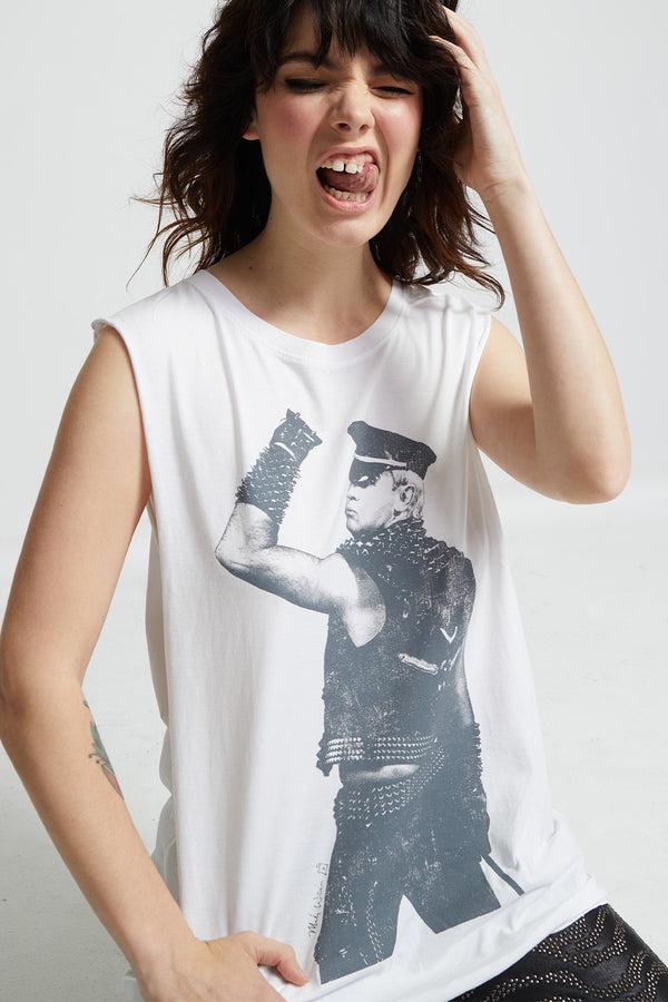 Recycled Karma Mark Weiss X RKB Rob Halford Graphic Muscle Tank Top