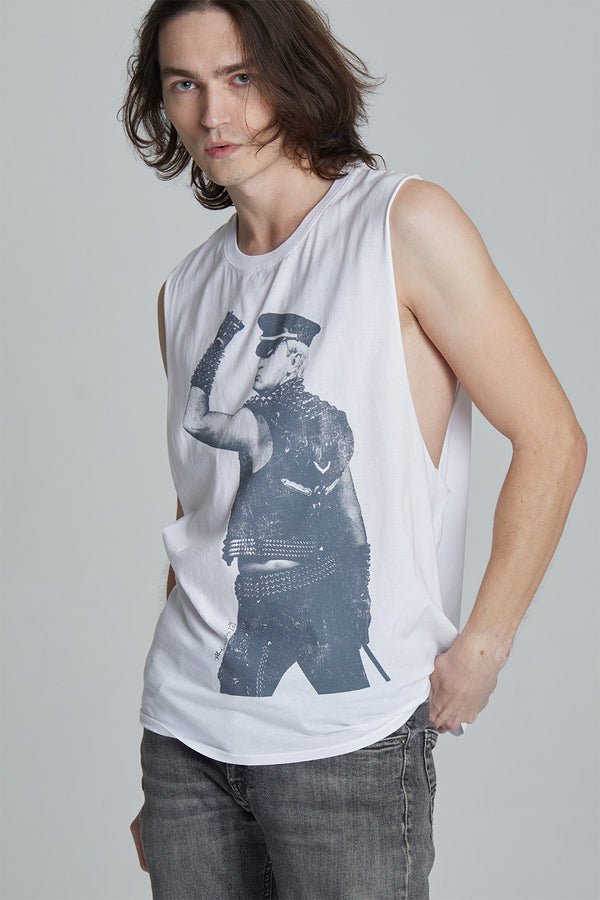 Recycled Karma Mark Weiss X RKB Rob Halford Graphic Muscle Tank Top