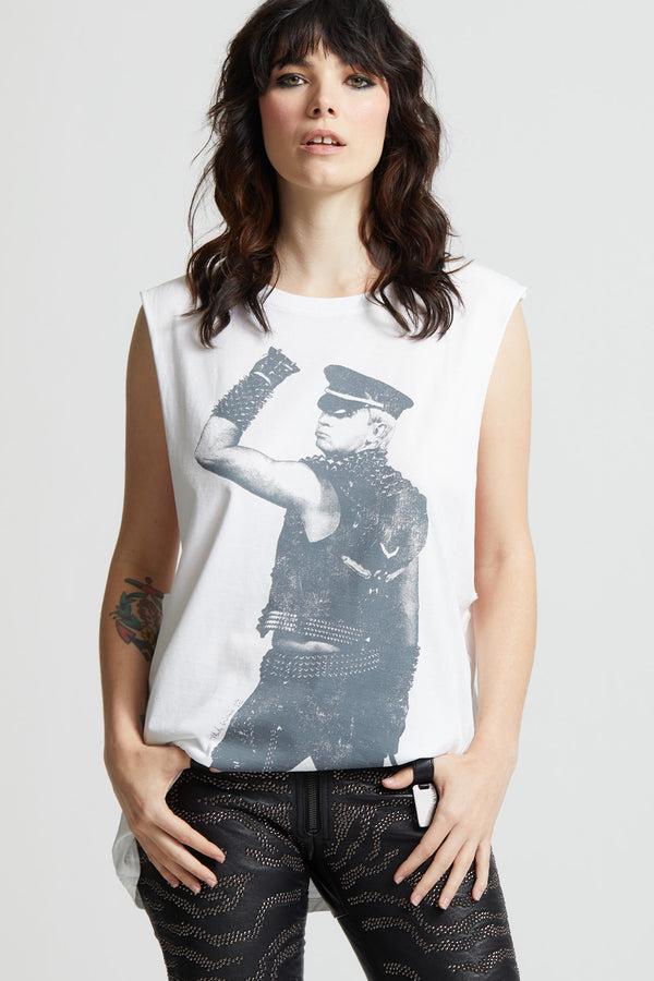 recycled karma Mark Weiss x RKB Rob Halford Graphic Muscle Tank Top