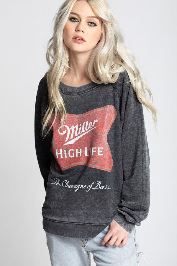 Recycled Karma Miller High Life Oversized Vintage Sweatshirt