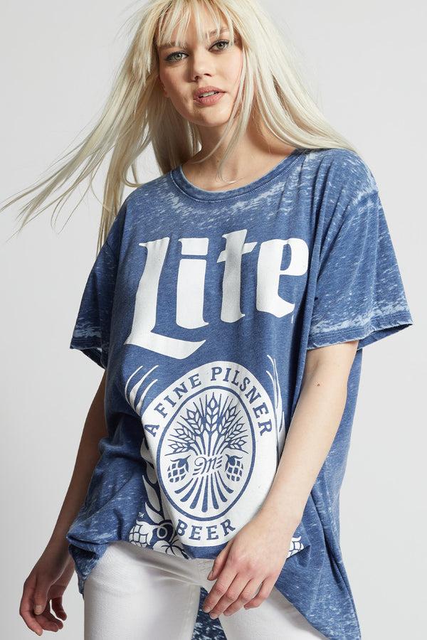 Recycled Karma Miller Lite One Size Vintage Logo Tee
