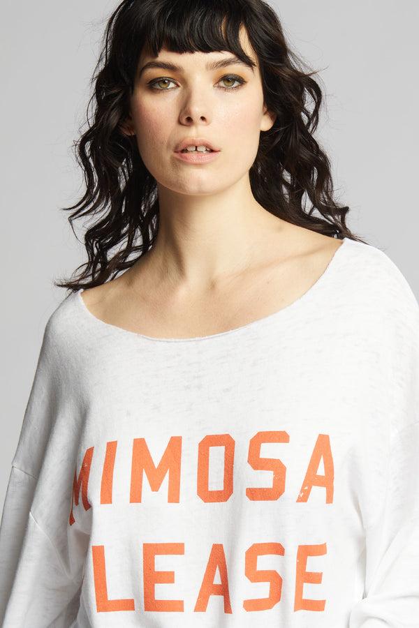 Recycled Karma Mimosa Please Fleece Bell Sleeve Top