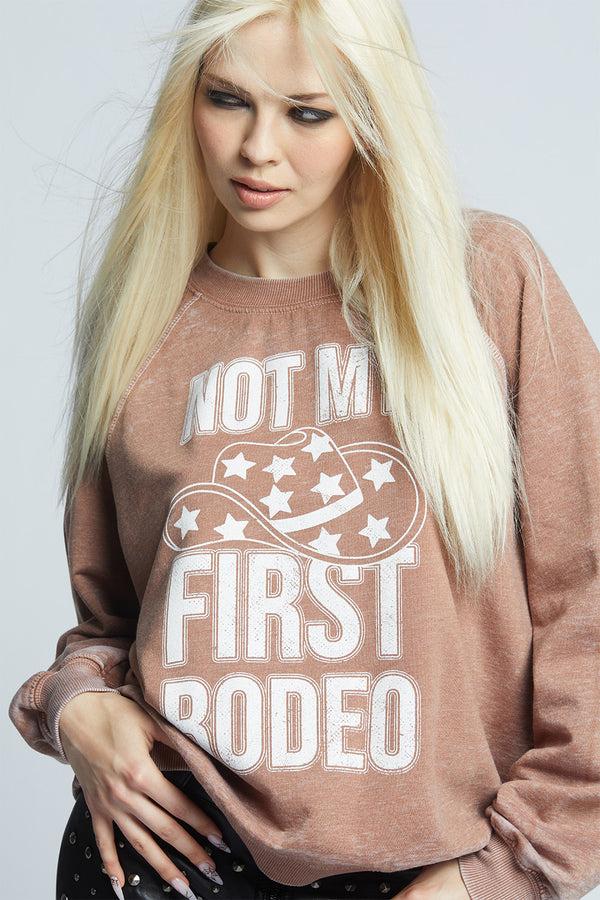 Recycled Karma Not My First Rodeo Oversized Crewneck Sweatshirt