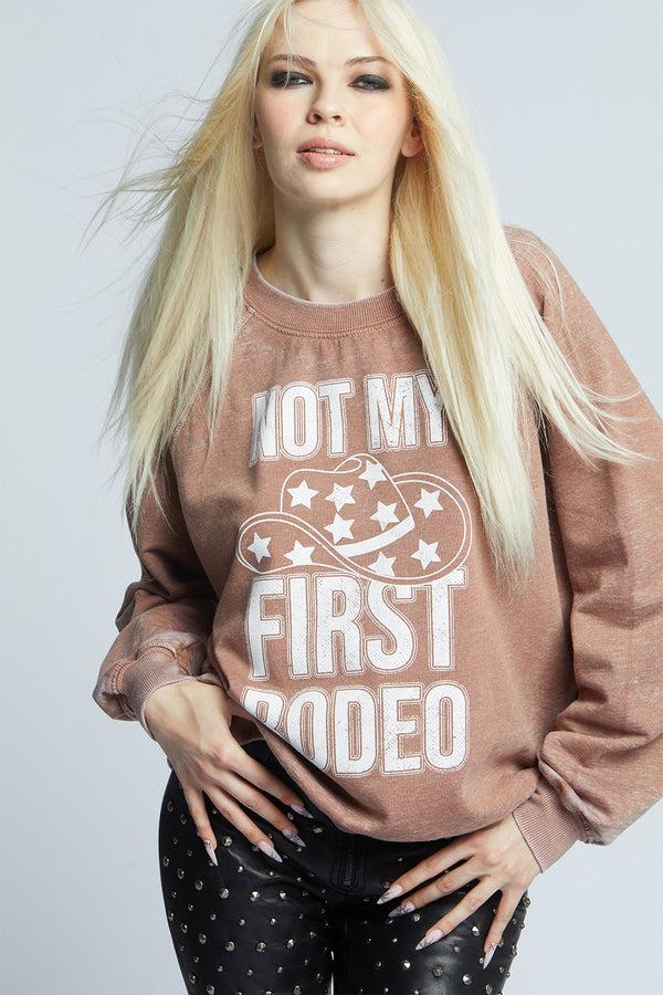 Recycled Karma Not My First Rodeo Oversized Crewneck Sweatshirt