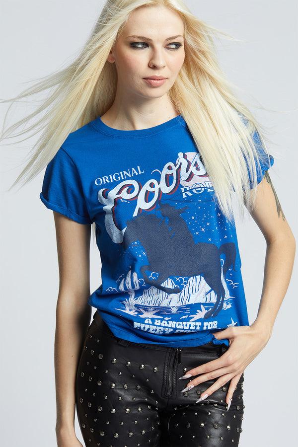 Recycled Karma Original Coors Rodeo Bull Vintage Graphic Tee
