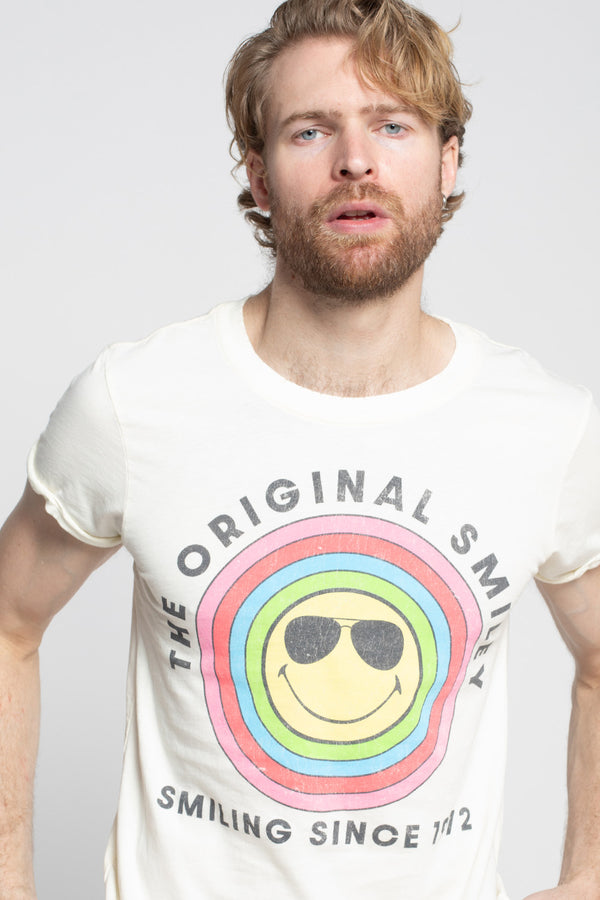 Recycled Karma Original Smiley Vintage-Style Fitted Tee