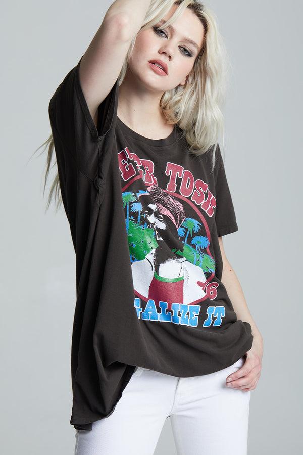 Recycled Karma Peter Tosh Vintage-Style One Size Reggae Graphic Tee