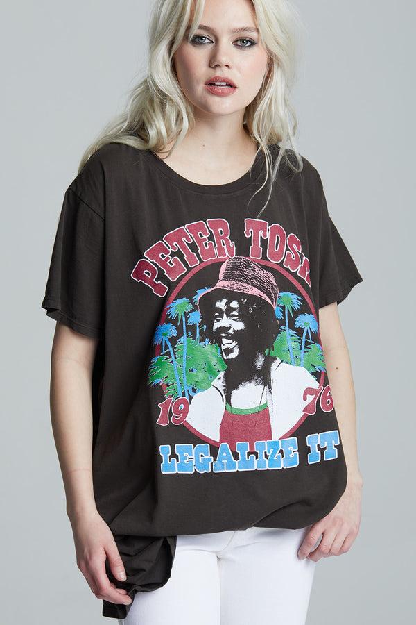 Recycled Karma Peter Tosh Vintage-Style One Size Reggae Graphic Tee