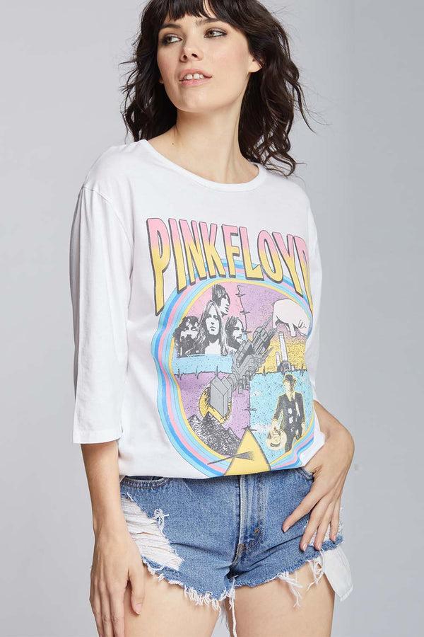 Recycled Karma Pink Floyd Albums Retro Graphic 3/4 Sleeve Tee